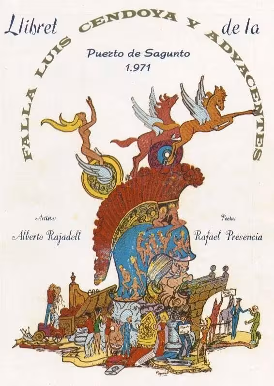 Boceto Falla Luis Cendoya 1971